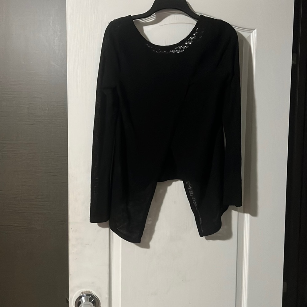 See through black over shirt
